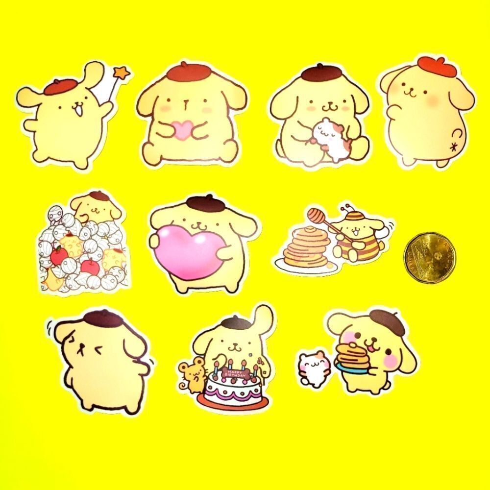 3/$20 Brand New 10x Pompompurin Waterproof Stickers